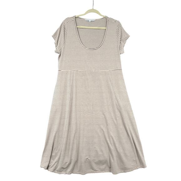 The Nines By HATCH Short Sleeve Scoop Neck Striped Pattern‎ Casual Dress XL - Picture 1 of 7